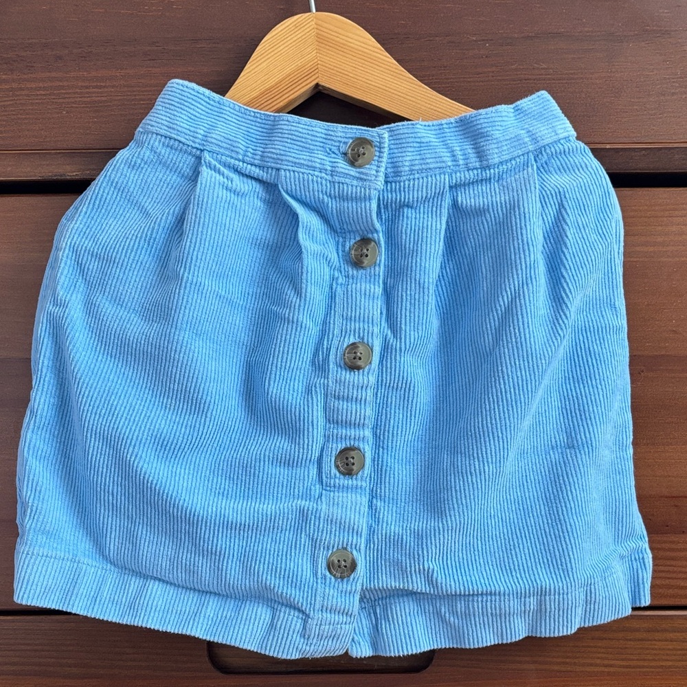 H&M Light Blue Corduroy Skirt